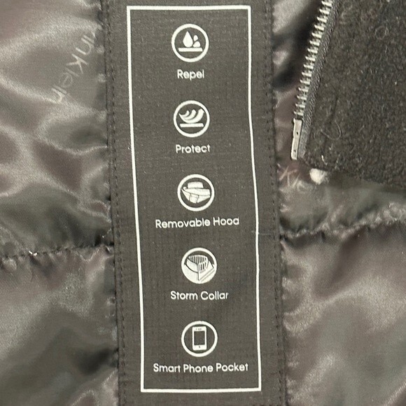 Calvin Klein Men's Rip Stop Water Wind Resistant Jacket with inner Fleece layer - Picture 7 of 12